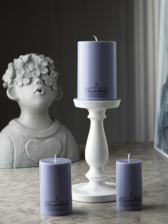 Свеча интерьерная из соевого воска CandleKraft EcoTrend Lavender Maxi &quot;столбик&quot; от Мастерской уюта CandleKraft