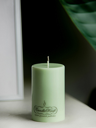 Свеча интерьерная из соевого воска CandleKraft EcoTrend Olive Medium &quot;столбик&quot; от Мастерской уюта CandleKraft