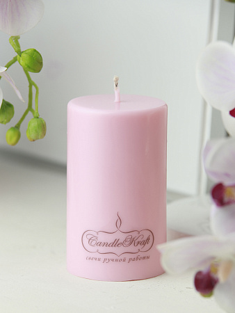 Свеча интерьерная из соевого воска CandleKraft EcoTrend Pink Medium &quot;столбик&quot; от Мастерской уюта CandleKraft