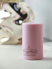 Свеча интерьерная соевого воска CandleKraft EcoTrend Pink Maxi &quot;столбик&quot;