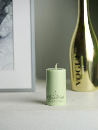 Свеча интерьерная из соевого воска CandleKraft EcoTrend Olive Mini &quot;столбик&quot; от Мастерской уюта CandleKraft