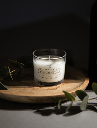Свеча ароматическая CandleKraft Cedarwood Amber Aroma Mini &quot;Янтарный Кедр&quot; от Мастерской уюта CandleKraft