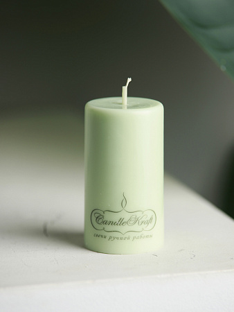 Свеча интерьерная из соевого воска CandleKraft EcoTrend Olive Mini &quot;столбик&quot; от Мастерской уюта CandleKraft