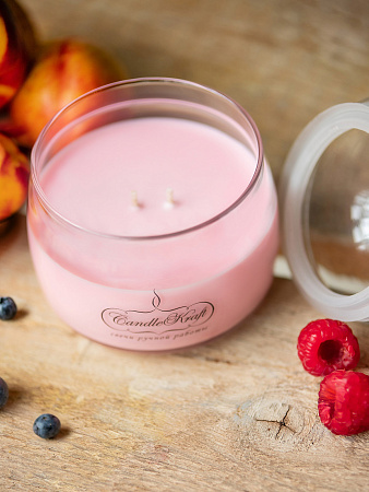 Свеча ароматическая CandleKraft Raspberry Sparkle HOME SPA &quot;Малина&quot; от Мастерской уюта CandleKraft