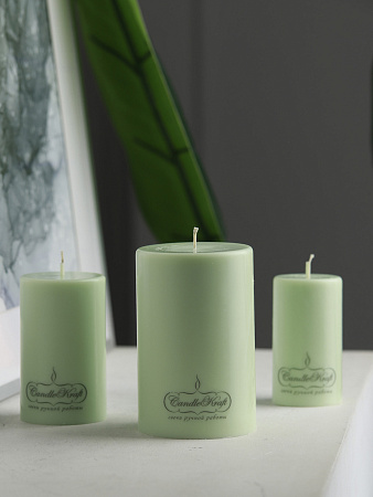 Свеча интерьерная из соевого воска CandleKraft EcoTrend Olive Maxi &quot;столбик&quot; от Мастерской уюта CandleKraft