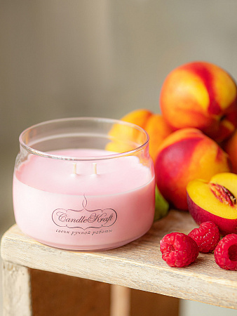 Свеча ароматическая CandleKraft Raspberry Sparkle HOME SPA &quot;Малина&quot; от Мастерской уюта CandleKraft