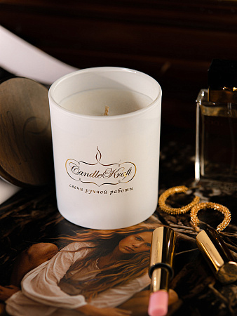 Свеча ароматическая CandleKraft Sandalwood Myrrh Gentle Aroma white &quot;Сандал и Мирра&quot; от Мастерской уюта CandleKraft