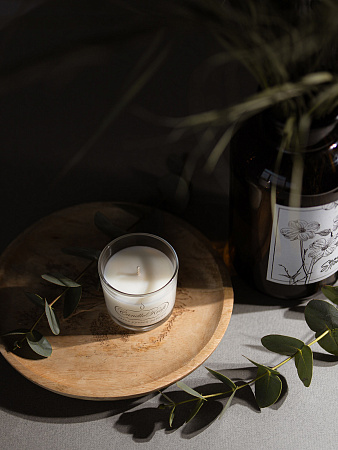 Свеча ароматическая CandleKraft Cedarwood Amber Aroma Mini &quot;Янтарный Кедр&quot; от Мастерской уюта CandleKraft
